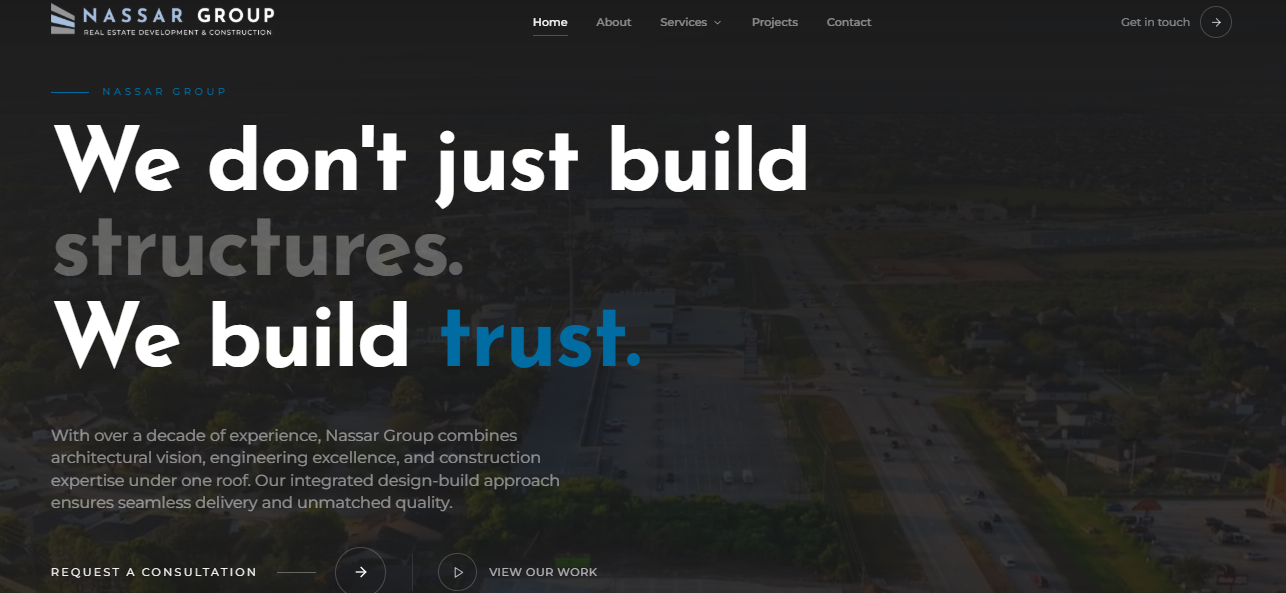 Construction Company Website